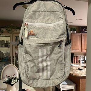 Adidas backpack. Light grey